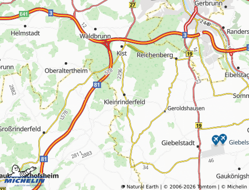 Mapa MICHELIN Kleinrinderfeld - ViaMichelin