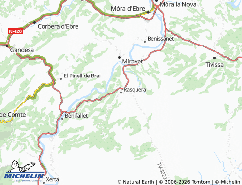 Mappa MICHELIN Rasquera - ViaMichelin