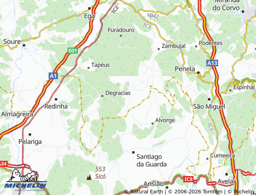Mapa MICHELIN Cotas - ViaMichelin