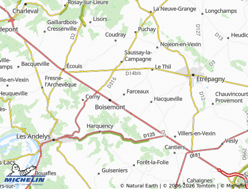 Mapa MICHELIN Farceaux - ViaMichelin