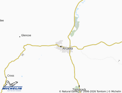 Mapa MICHELIN Arcadia - ViaMichelin