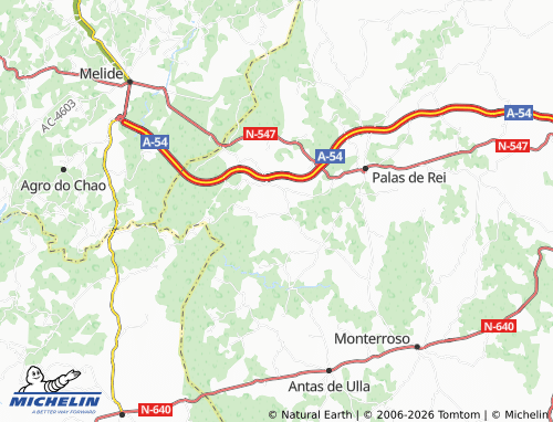 MICHELIN-Landkarte A Leboreira - ViaMichelin