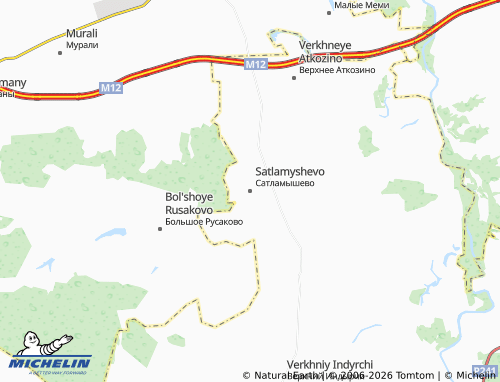 MICHELIN-Landkarte Satlamyshevo - ViaMichelin