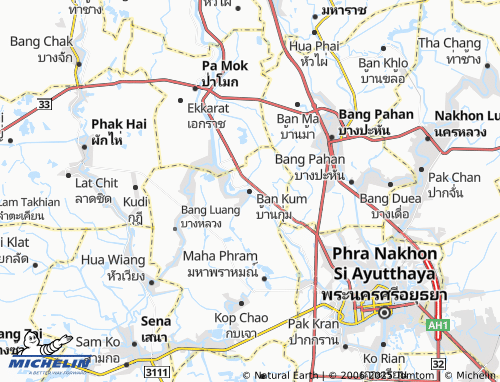 MICHELIN Ban Kum map - ViaMichelin