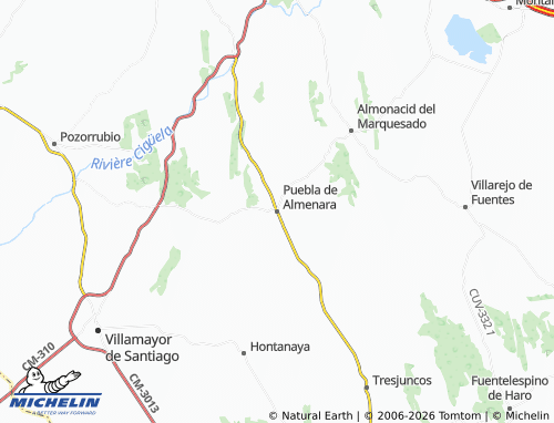 MICHELIN Puebla de Almenara map - ViaMichelin