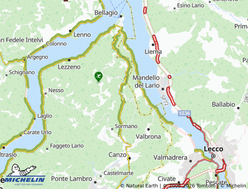 MICHELIN-Landkarte Barni - ViaMichelin