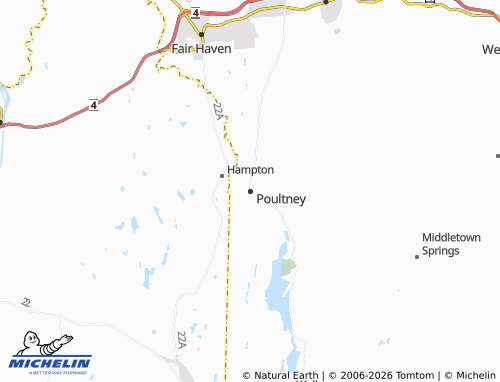 Kaart MICHELIN Poultney - ViaMichelin