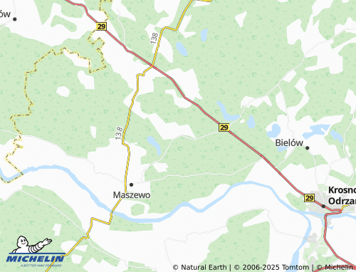 MICHELIN Lubogoszcz map - ViaMichelin