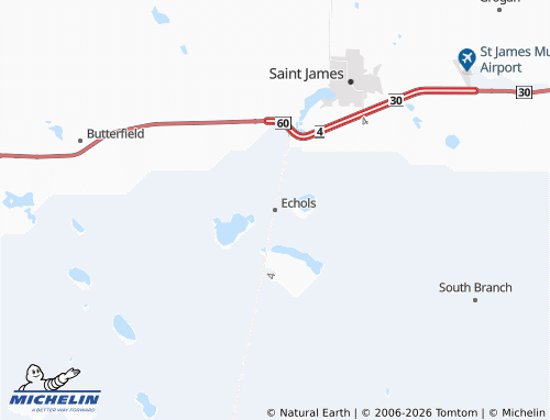 Mapa MICHELIN Echols - ViaMichelin