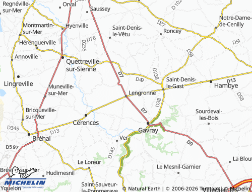 MICHELIN Lengronne map - ViaMichelin