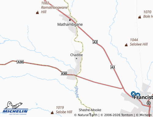 Mapa MICHELIN Chadibe - ViaMichelin