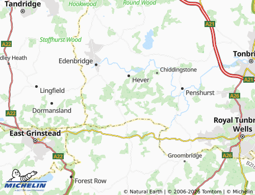 MICHELIN Markbeech map - ViaMichelin