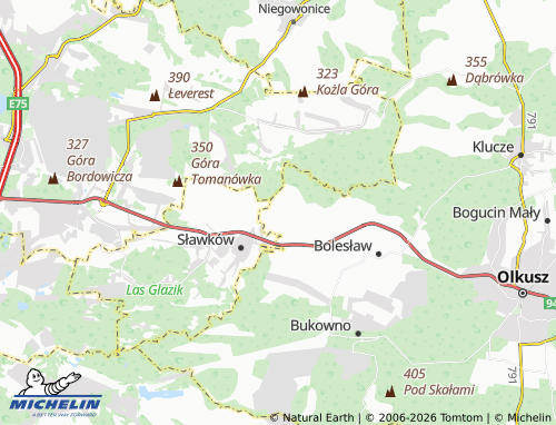 MICHELIN Krzykawka map - ViaMichelin