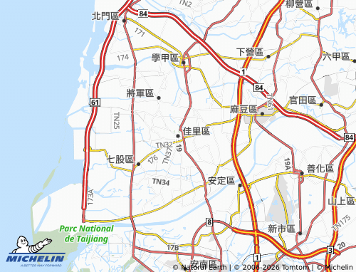 MICHELIN Jiali District map - ViaMichelin
