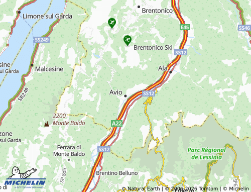 Mappa MICHELIN Avio - ViaMichelin