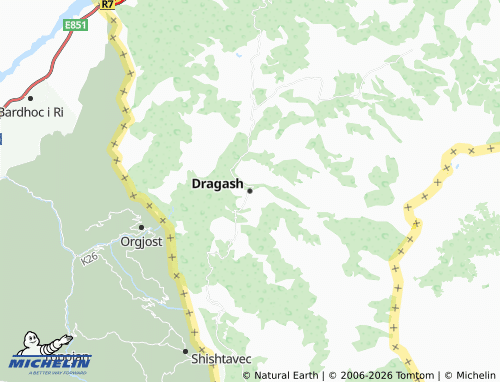 Carte MICHELIN Dragash - ViaMichelin