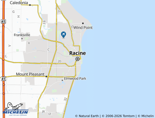Carte MICHELIN Racine - ViaMichelin