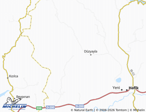 MICHELIN Üzeyir map - ViaMichelin
