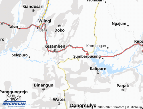 MICHELIN Sukoanyar map - ViaMichelin