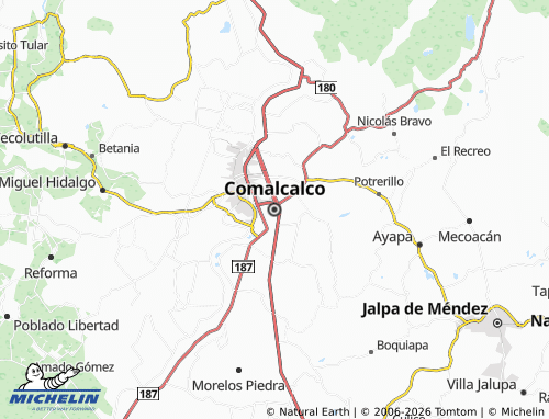 MICHELIN-Landkarte Comalcalco - ViaMichelin