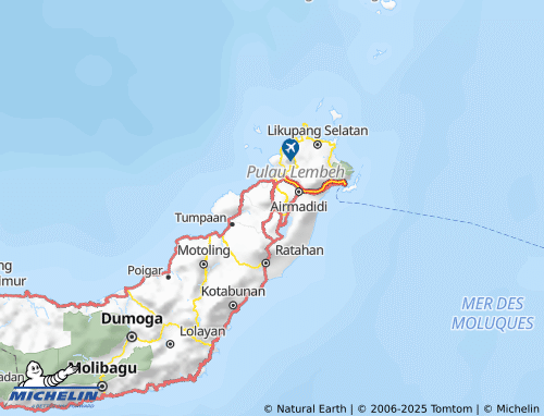 MICHELIN Tomohon map - ViaMichelin