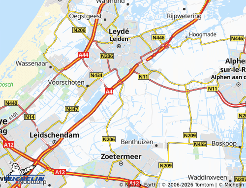 Kaart MICHELIN Zoeterwoude - ViaMichelin
