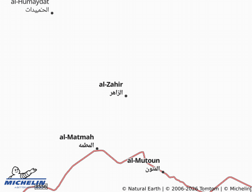 Mappa MICHELIN al-Zahir - ViaMichelin