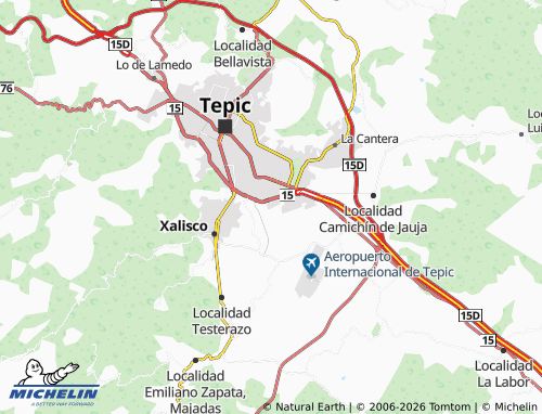 MICHELIN Valle Real II map - ViaMichelin