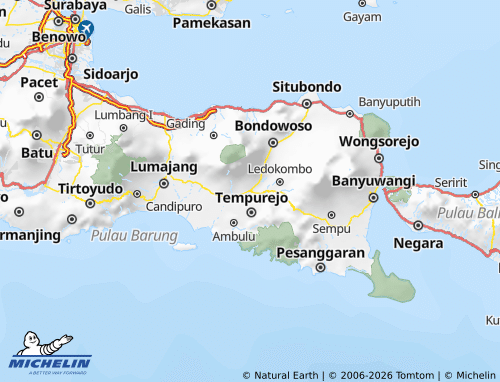 Kaart MICHELIN Jember - ViaMichelin
