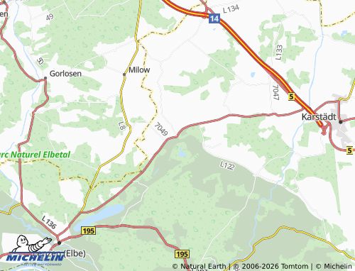 Mappa MICHELIN Mellen - ViaMichelin