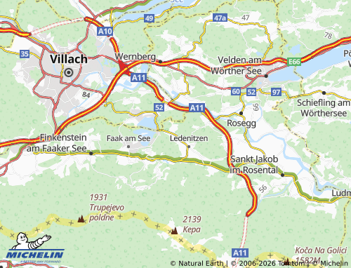 Mapa MICHELIN Petschnitzen - ViaMichelin
