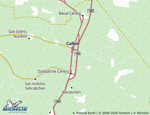 Mappa MICHELIN San Martín, Calkiní - ViaMichelin