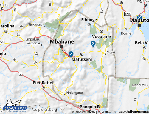 Mapa MICHELIN Manzini - ViaMichelin