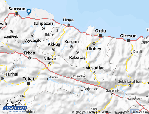 Kaart MICHELIN Aybastı - ViaMichelin