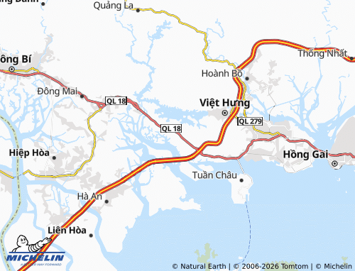 Mapa MICHELIN Đại Yên - ViaMichelin