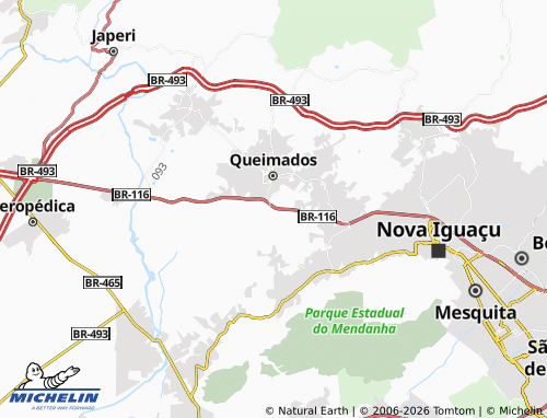 Mapa MICHELIN Parque Rodilvânia - ViaMichelin