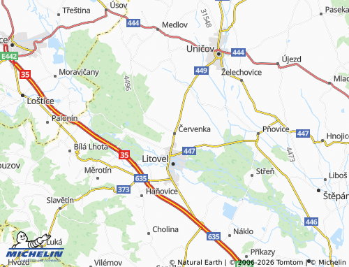 Mappa MICHELIN Červenka - ViaMichelin