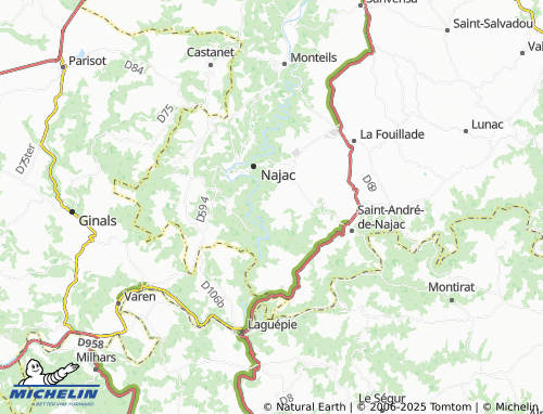 Carte MICHELIN Cassagnes - ViaMichelin