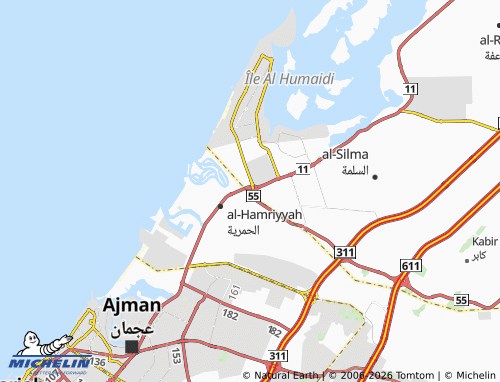 MICHELIN Al Abraq 1 map - ViaMichelin