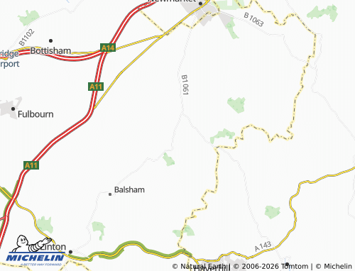 Carte MICHELIN Brinkley - ViaMichelin