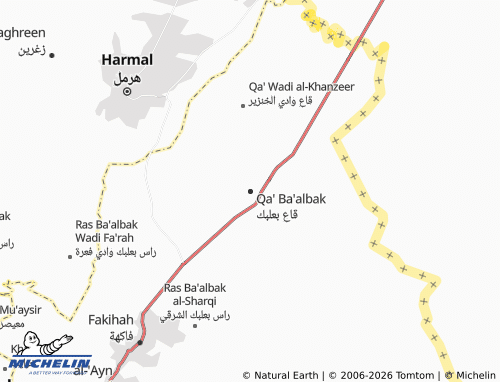 MICHELIN-Landkarte Qa' Ba'albak - ViaMichelin