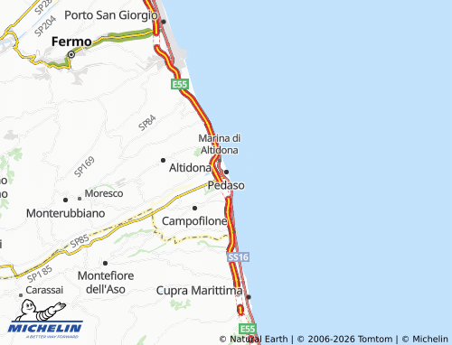 MICHELIN Pedaso map - ViaMichelin