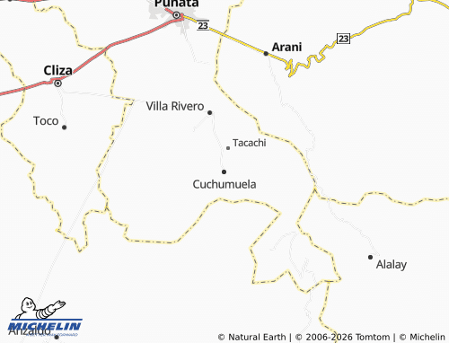 MICHELIN Cuchumuela map - ViaMichelin