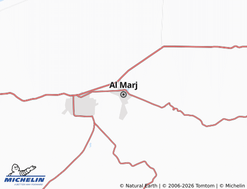 MICHELIN Al Marj map - ViaMichelin