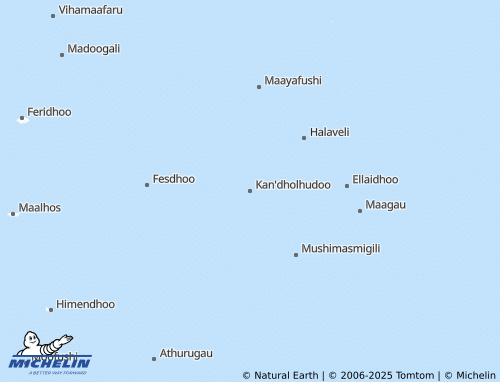 MICHELIN Kan'dholhudoo map - ViaMichelin