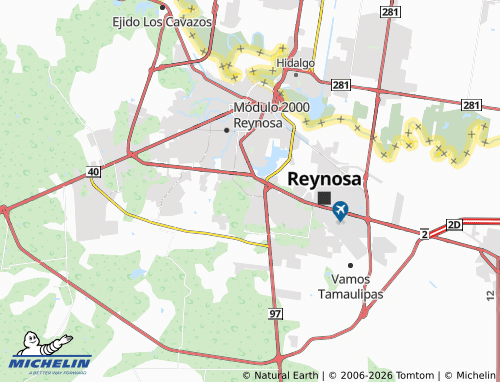 Mappa MICHELIN Tamaulipas I - ViaMichelin