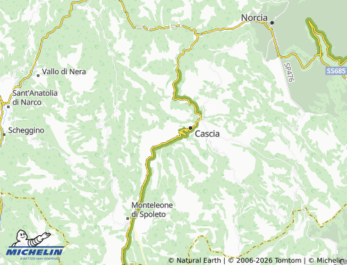MICHELIN-Landkarte Ocosce - ViaMichelin