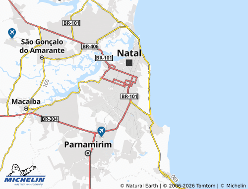 Mapa MICHELIN Candelária - ViaMichelin