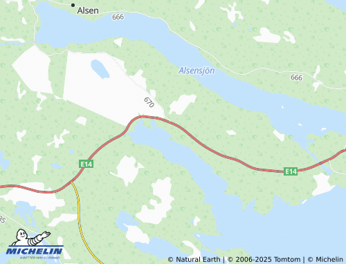 MICHELIN Trångsviken map - ViaMichelin