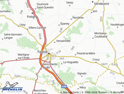 MICHELIN Éraines map - ViaMichelin